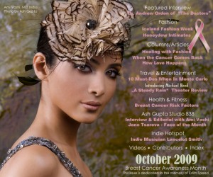 Agenda Magazine October 2009 Cover. Photographed by Ash Gupta.
