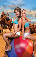 Nicolita's Nicole Saenz and her Vintage-Styled, Technicolored Swimsuits (2)
