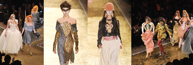 Vivienne Westwood Ready-to-Wear Autumn/Winter 2011/2012 show during Paris Fashion Week at the Pavillon Concorde on March 4, 2011 in Paris, France. Photographed by de Moraes Barros and François Durand (WireImage).