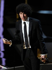 Luke Matheny accepts award at the 83rd Annual Academy Awards, WireImage
