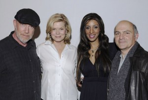 Agenda Loft founder Arun Nevader, actress Robyn Peterson, Agenda Loft founder Kaylene Peoples, and director Tony Abatemarco attend Catwalk Confidential At Agenda Loft on March 3, 2011 in Los Angeles, California.  (Photo by Vivien Killea, WireImage)