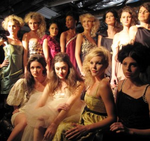 Models pose after the Lauren Elaine "Unmasked" Runway Show