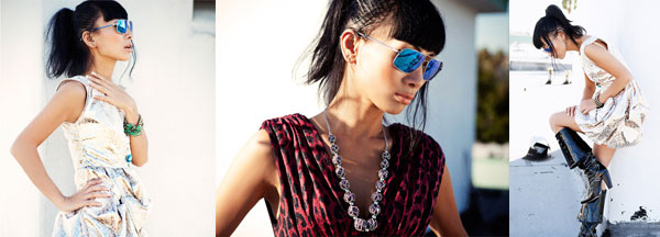 Bai Ling in "I Got Out of the Roof Top" (Photos by Jeff Linett)