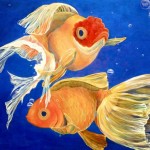 Good Luck Goldfish Artwork by Samantha Lockwood