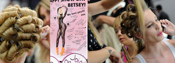 Betsey Johnson Backstage (Photos by Arun Nevader)