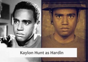 Kaylon Hunt plays Hardin in the theater production Camp Logan.