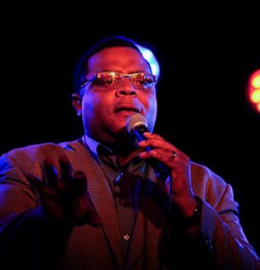 Jay Jackson sings a song at El Cid June 13, 2102 (Photo by Arun Nevader/WireImage)