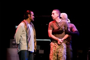 Ali Saam (L) Nando Betancur, and Colin Carney in THE BIRTHDAY BOYS Stage Performance
