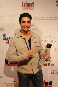 Gilles Marini with Zing® Vodka at Kathy Duliakas's 5th Annual Oscar® Suite & Party Photo: Manuel Carrillo