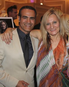 Ali Saam (Argo), Project Runway's Gordana Gehlhausen at Kathy Duliakas's 5th Annual Oscar® Suite & Party Photo: Travis Jourdain