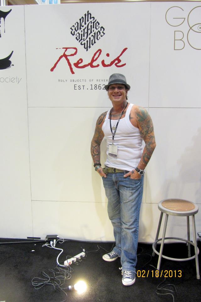 "Millinati at Relik booth in Vegas"