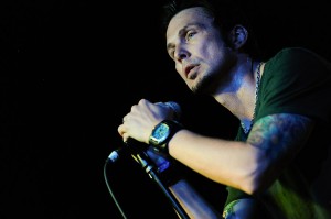 Lead Singer Thomas Flowers at Ace of Spades for Oleander CD Release Concert (Photo: Arun Nevader)