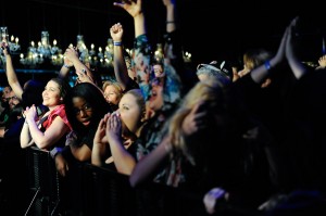 Screaming Crowd at Ace of Spades for Oleander CD Release Concert (Photo: Arun Nevader)