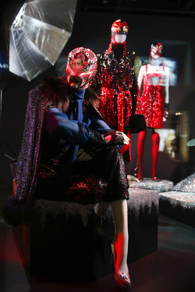 VIENNA, AUSTRIA - SEPTEMBER 15: The Installations By Designer Jean Paul Gaultier at the Swarovski Kristallwelten Store Vienna on September 15, 2015 in Vienna, Austria. (Photo by Franziska Krug/Getty Images for Swarovski Kristallwelten)