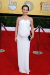 Natalie Portman showed her baby bump with class at the 17th Annual SAG Awards (photo by Vespa, WireImage)