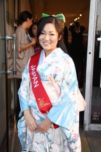 Miss Japan Alpha Takahash attends the Japan Relief Fundraiser at EM&CO