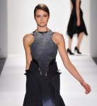 Model walks the runway during the Supima fashion competiton at Lincoln Center September 8, 2011 during Mercedes Benz Fashion Week in New York, photo by Mike Coppola