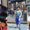 Ringling Bros. And Barnum & Bailey “Fully Charged!” Performers in Times Square on March 9, 2011 in New York City