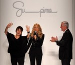 Jusil Carroll, Rachel Zoe, and Jesse Curlee attend the Supima Runway Show at Lincoln Center September 8, 2011, during Mercedes Benz Fashion Week