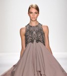 A model walks the runway at the Supima Spring 2012 fashion show during Mercedes-Benz Fashion Week at The Studio at Lincoln Center on September 8, 2011 in New York City. (Photo by Mike Coppola)