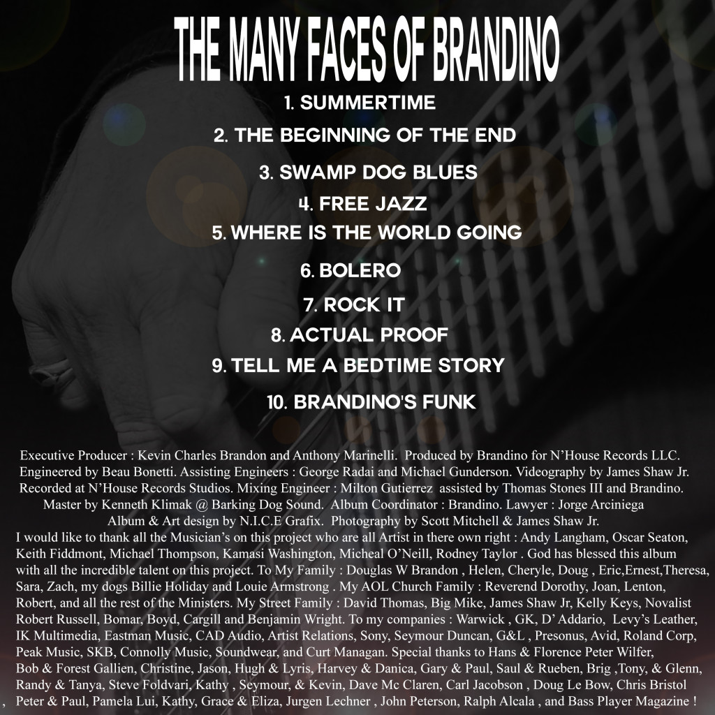 Brandino's Back cover