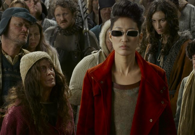 Jihae as outlaw Anna Fang in "Mortal Engines." The film is directed by Christian Rivers, and written by Fran Walsh, Philippa Boyens and Peter Jackson based on the novel by Philip Reeve.