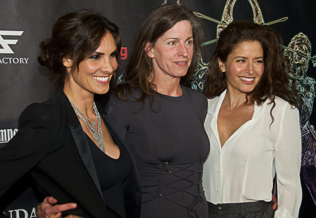 Actress Daniela Ruah, AWIAFF Director Melanie Wise, and Mercedes Mason photo: Adam Pine