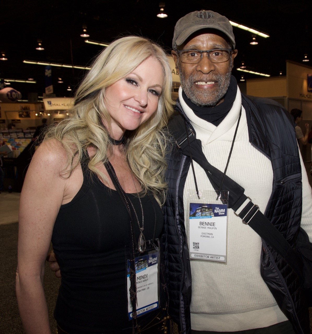 Mindi Abair and Bennie Maupin at NAMM 2019 (Photo: Sheryl Aronson)