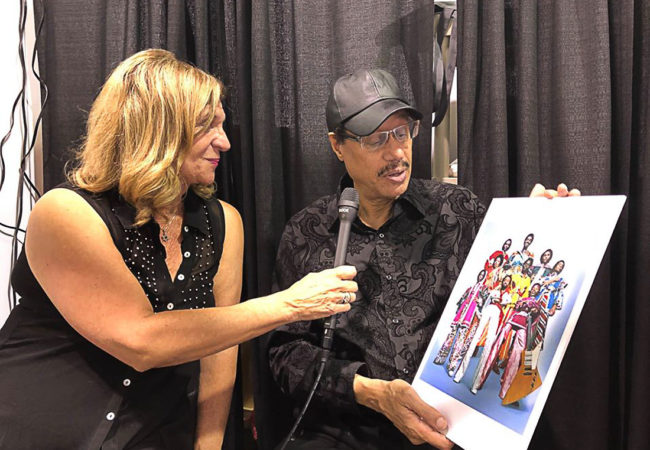 Larry Dunn (LDO) performs at NAMM, launching his Signature Casio Keyboard, interviewed by Sheryl Aronson of AGENDA Larry Dunn (LDO) performs at NAMM, launching his Signature Casio Keyboard