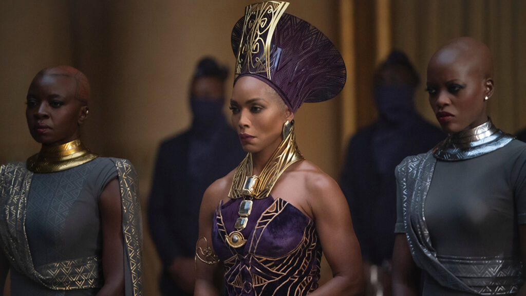 Black Panther: Wakanda Forever production Still (Center) Angela Bassett