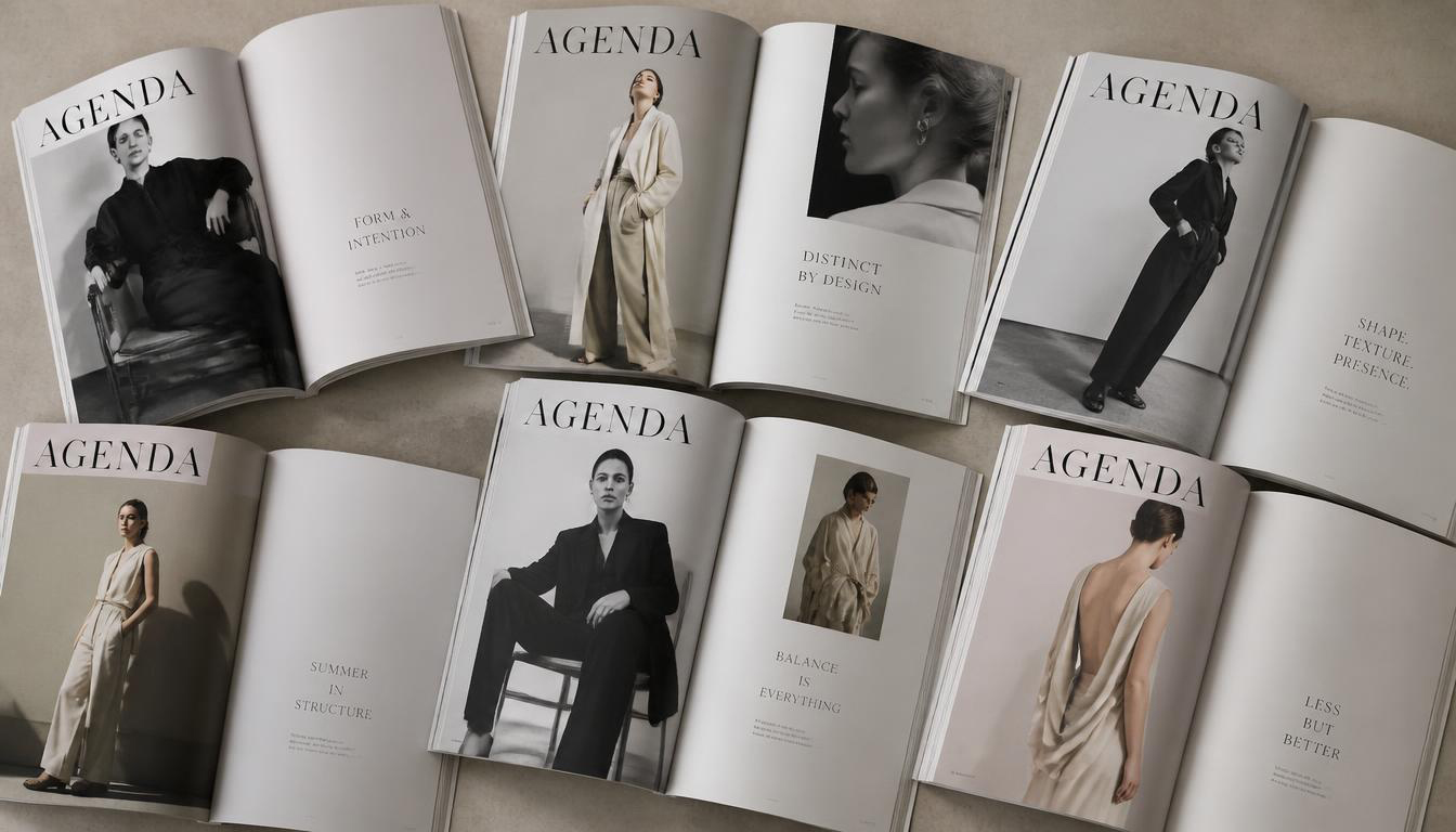 AGENDA Magazines Mockeup Fashion Editorials